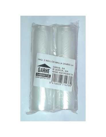 Paquete 2 Rollos Malla Envase Vacio 20X600CM. 31476 [LOTE DE 4 Unidades] GARHE