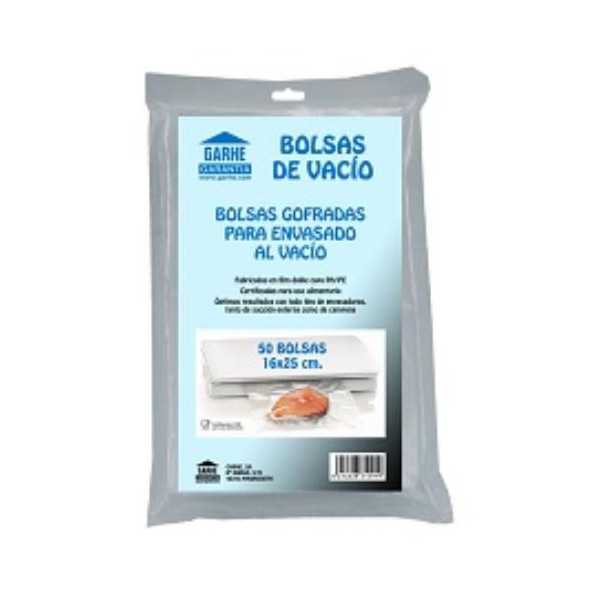 Bolsas Vacio 16X25 (BL.-50) 31291 [LOTE DE 6 Unidades] GARHE