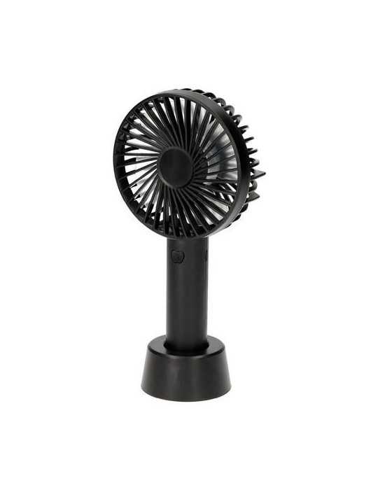 Mini Ventilador Mano Balu USB Recarg Negro DC 5V [LOTE DE 6 Unidades] GARSACO