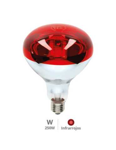 Lámpara Infrarrojos 125MM E27 Max. 250W [LOTE DE 6 Unidades] GARSACO