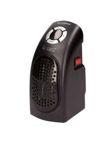 Mini Calefactor sin Cable Bardei Max. 400W Negro [LOTE DE 2 Unidades] GARSACO