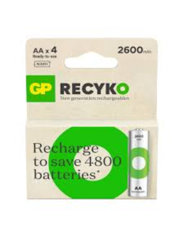 Pila Recargable Recyko LR6-AA 2700MAH (4 Unidades) [LOTE DE 2 Unidades] GDP