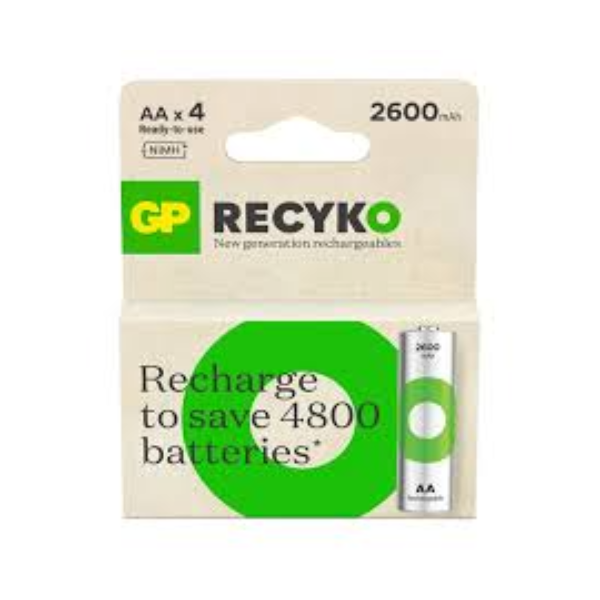 Pila Recargable Recyko LR6-AA 2700MAH (4 Unidades) [LOTE DE 2 Unidades] GDP