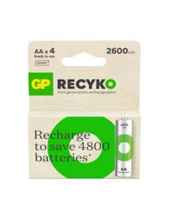 Pila Recargable Recyko LR6-AA 2700MAH (4 Unidades) [LOTE DE 2 Unidades] GDP