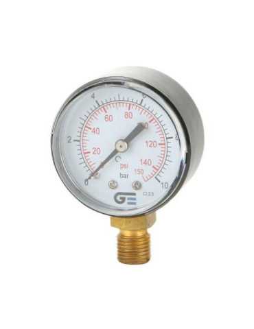 Manometro Ø 53 Salida Inferior Rosca M 1/4 BSP [LOTE DE 8 Unidades] GENEBRE