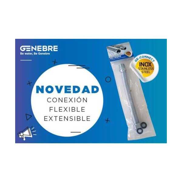 Conexión Flex. ge-Conect M1/2-H1/2 EXTEN. 400/800MM [LOTE DE 4 Unidades] GENEBRE