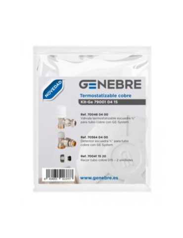 Kit Válvula Radiador Termostatizabl Tubo Multicapa [LOTE DE 2 Unidades] GENEBRE