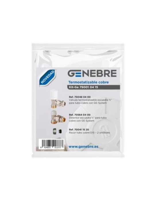 Kit Válvula Radiador Termostatizabl Tubo Multicapa [LOTE DE 2 Unidades] GENEBRE