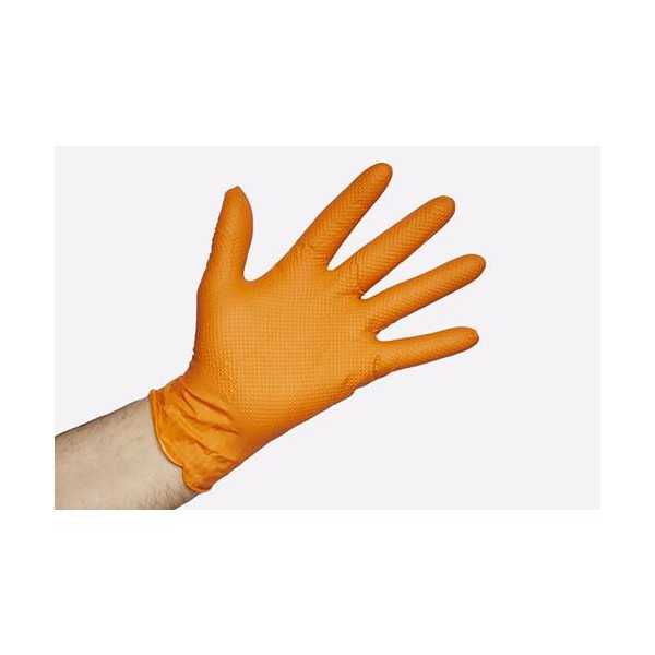 Guante Nitrilo Dune Naranja - Talla XL [LOTE DE 4 Unidades] GIBALTO