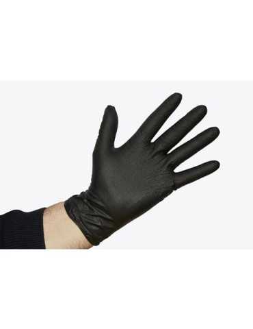 Guante Ondulado Jumbo Negro - Talla S [LOTE DE 2 Unidades] GIBALTO