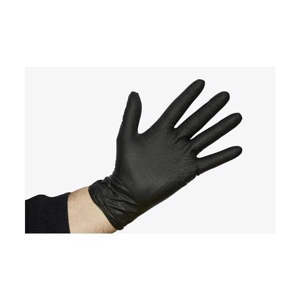 Guante Ondulado Jumbo Negro - Talla L [LOTE DE 2 Unidades] GIBALTO