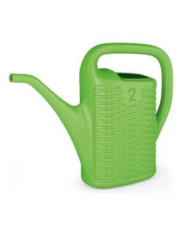 Regadera Efecto Rattan 2LT Color Verde [LOTE DE 6 Unidades] GLOBAL BOSQ