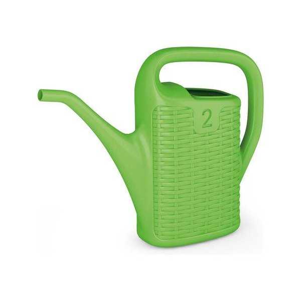 Regadera Efecto Rattan 2LT Color Verde [LOTE DE 6 Unidades] GLOBAL BOSQ