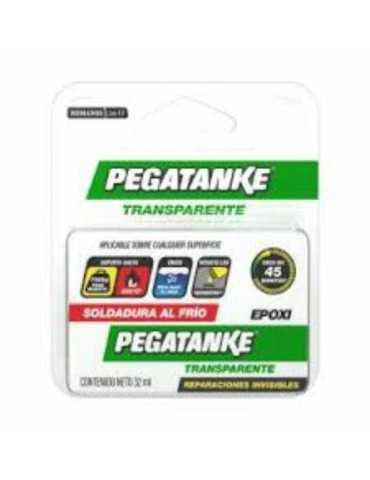 Pegamento Epoxico Pegatanke Transparente 32ML [LOTE DE 2 Unidades] GOVER