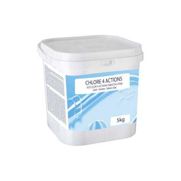 Cloro 4 Acciones Tabletas de 250 GRS - 5 kg GRE