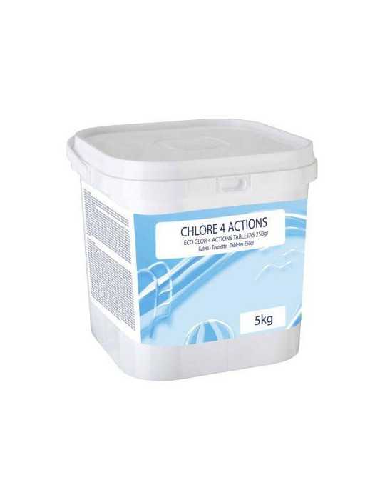 Cloro 4 Acciones Tabletas de 250 GRS - 5 kg GRE