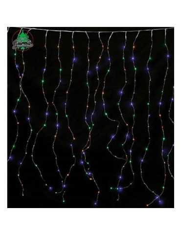 Cortina Hilo 200 LED RGB Multicolor 22120 [LOTE DE 2 Unidades] GUIRMA