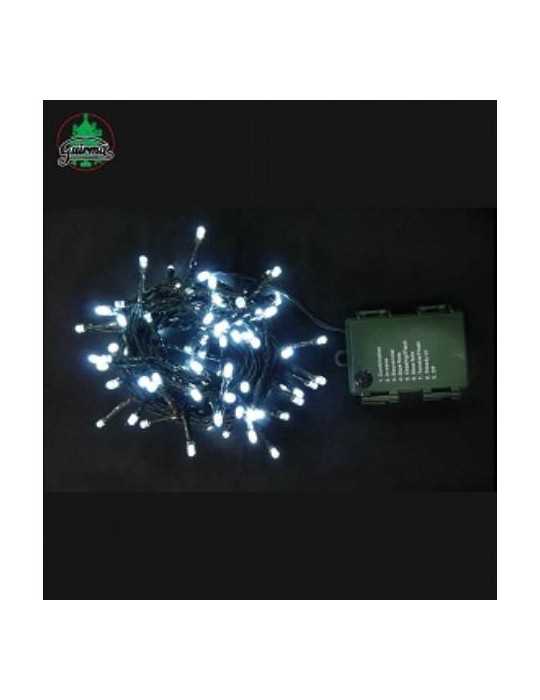 Guirnalda 96 LED Bco. exterior Multifu. pilas 2254 [LOTE DE 6 Unidades] GUIRMA