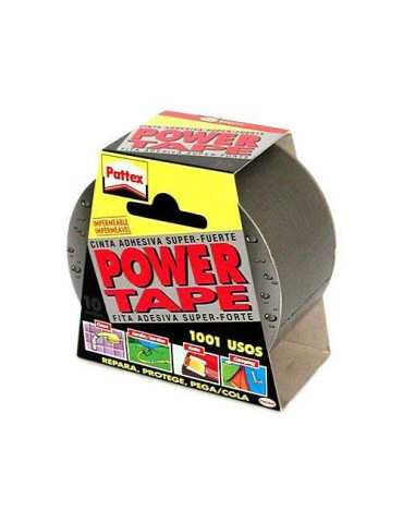 Cinta Power-Tape Gris 50X10 471544 [LOTE DE 4 Unidades] HENKEL