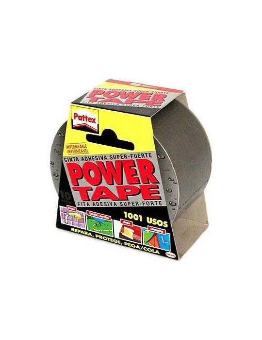 Cinta Power-Tape Gris 50X10 471544 [LOTE DE 4 Unidades] HENKEL