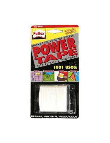 Cinta Power-Tape Blanco 50X5 (Blister) 471552 [LOTE DE 4 Unidades] HENKEL
