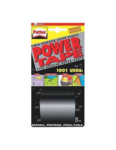 Cinta Power-Tape Negro 50X5 (Blister) 471554 [LOTE DE 4 Unidades] HENKEL