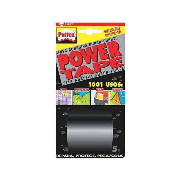 Cinta Power-Tape Negro 50X5 (Blister) 471554 [LOTE DE 4 Unidades] HENKEL