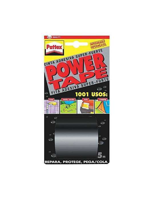 Cinta Power-Tape Negro 50X5 (Blister) 471554 [LOTE DE 4 Unidades] HENKEL