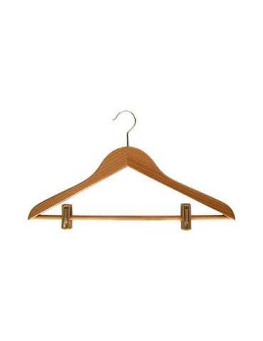 Percha Madera con Pinzas 3-B [LOTE DE 6 Unidades] HERDASA
