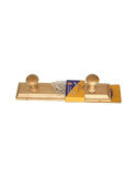 Percha Madera 2 Pomos Natural 132 [LOTE DE 2 Unidades] HERDASA