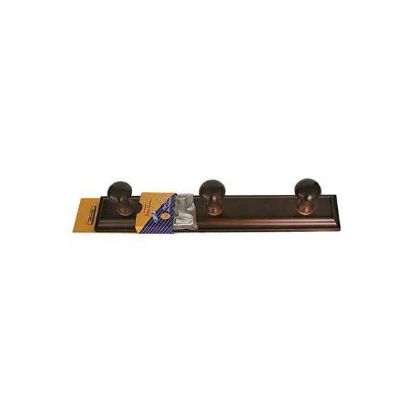 Percha Madera 3 Pomos Nogal 133 [LOTE DE 2 Unidades] HERDASA