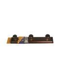 Percha Madera 3 Pomos Nogal 133 [LOTE DE 2 Unidades] HERDASA