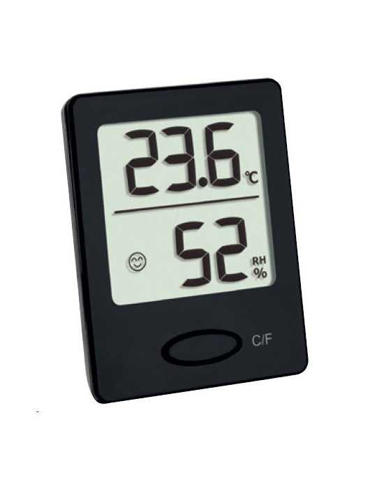 Termo-Higrometro Digital Negro [LOTE DE 4 Unidades] HERTER