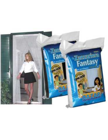 Mosquitera Cortina PUER. 150X250 Negro [LOTE DE 4 Unidades] HEYAC