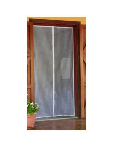 Mosquitera Puerta Imán Reducible 120X240 Blanco [LOTE DE 2 Unidades] HEYAC