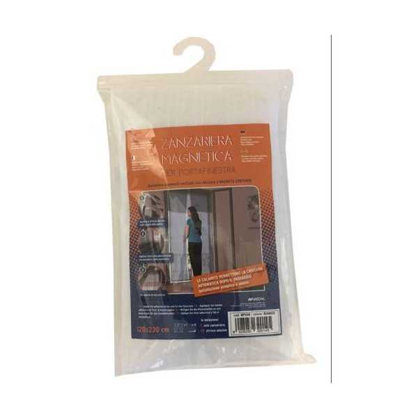 Mosquitera Magnética para Puerta 120X230 Blanca [LOTE DE 2 Unidades] HEYAC