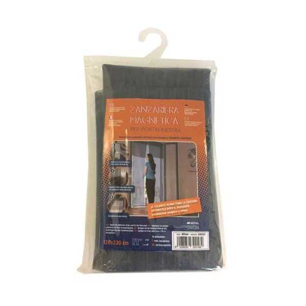 Mosquitera Magnética para Puerta 120X230 Gris [LOTE DE 2 Unidades] HEYAC