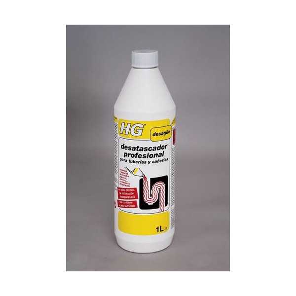 Desatascador Tuberias Profesional 1 L [LOTE DE 4 Unidades] HG