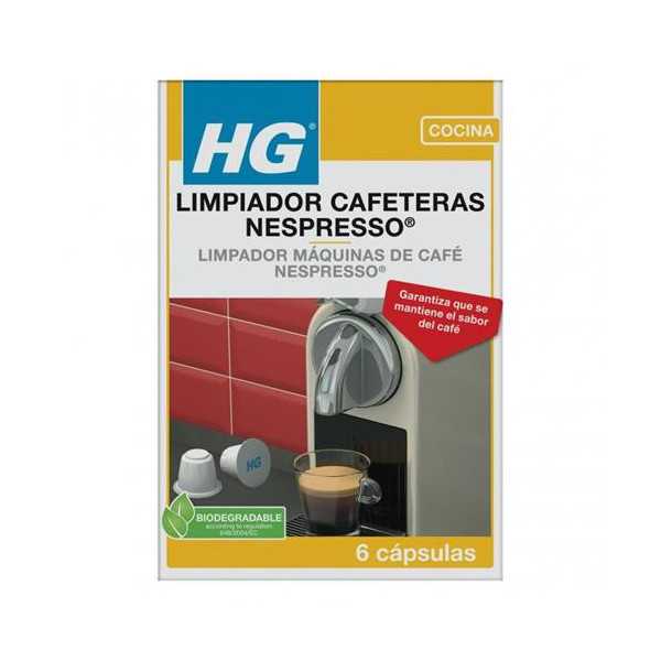 Capsulas de Limpieza para Cafeteras Nespresso 6UD [LOTE DE 4 Unidades] HG