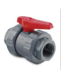 Válvula de Bola Rosca Hembra PVC 1 1011094 [LOTE DE 4 Unidades] HIDROTEN
