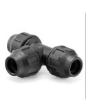Enlace T Igual PP para PE 20MM 9012010 [LOTE DE 10 Unidades] HIDROTEN