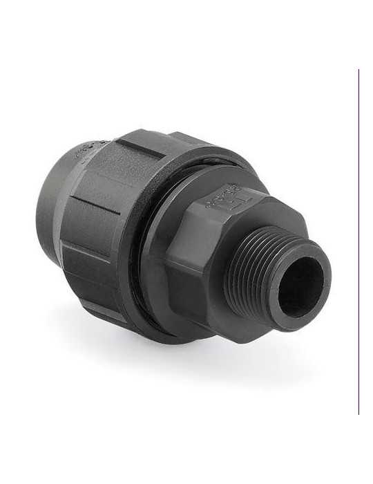 Enlace Mixto Rosca Macho PP para PE 20MM-1/2 [LOTE DE 26 Unidades] HIDROTEN