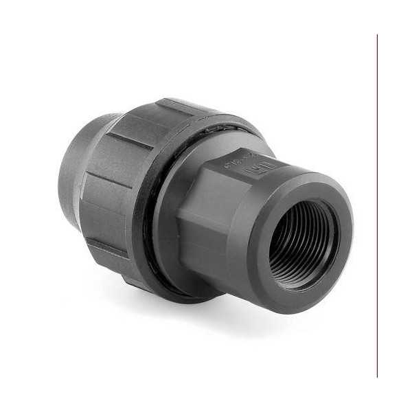 Enlace Mixto Rosca Hembra PP para PE 25MM-3/4 [LOTE DE 16 Unidades] HIDROTEN