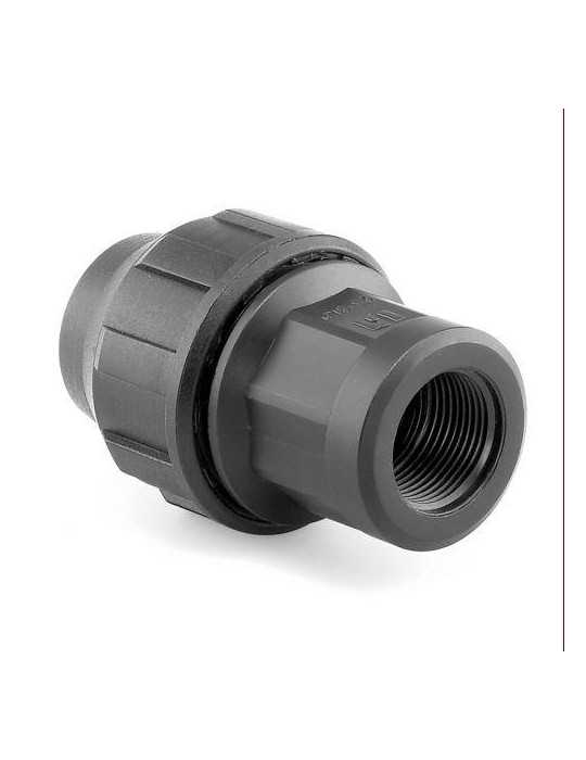 Enlace Mixto Rosca Hembra PP para PE 25MM-3/4 [LOTE DE 16 Unidades] HIDROTEN