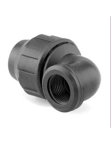 Enlace Mixto Codo Rosca Hembra PP para PE 25MM-3/4 [LOTE DE 14 Unidades] HIDROTEN