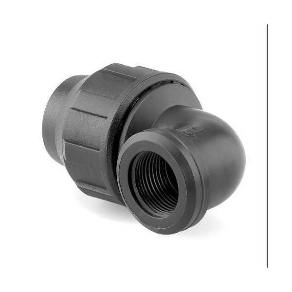 Enlace Mixto Codo Rosca Hembra PP para PE 32MM-1 [LOTE DE 10 Unidades] HIDROTEN