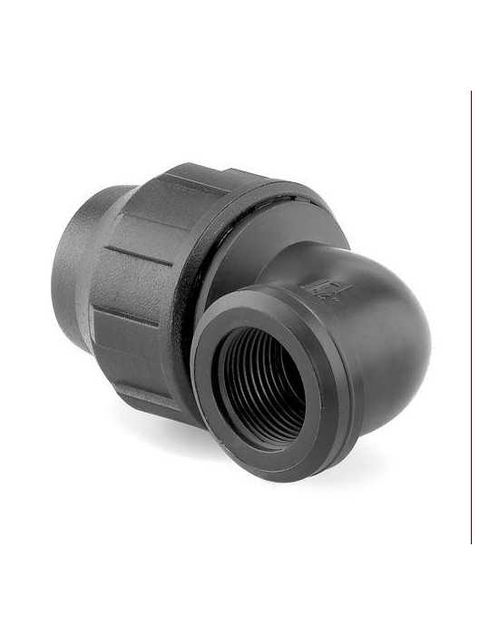 Enlace Mixto Codo Rosca Hembra PP para PE 32MM-1 [LOTE DE 10 Unidades] HIDROTEN