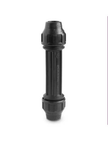 Enlace Recto Largo Igual Reparacion PP para PE 25MM [LOTE DE 8 Unidades] HIDROTEN