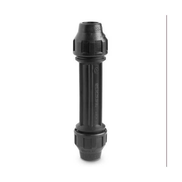 Enlace Recto Largo Igual Reparacion PP para PE 25MM [LOTE DE 8 Unidades] HIDROTEN