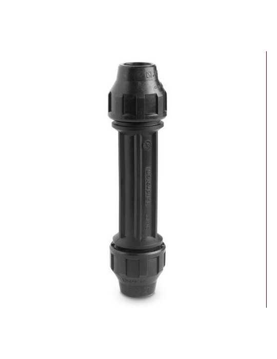 Enlace Recto Largo Igual Reparacion PP para PE 25MM [LOTE DE 8 Unidades] HIDROTEN